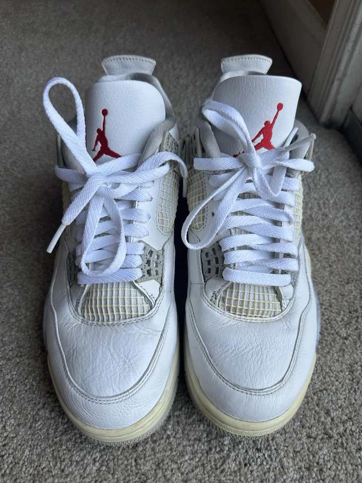 Tênis Nike Air Jordan 4 retrô branco Oreo 2021 masculino tamanho 8 CT8527-100 - Imagem 2 de 4