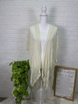 Women's One Size Free People Sequin Day Dream high low kimono