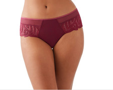 Wacoal L13261 Womens Red Plum After Dark Tanga Cheeky Panty Size M NWT