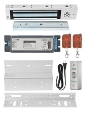 Smart Door Access Control System 600lbs Magnetic Lock Kit with ZL Bracket Tuy...