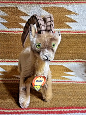SWEET OLD STEIFF ROCKY the RAM CAPRICORN MOUNTAIN GOAT GREEN EYES w HANG TAG