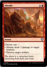 Abrade 234 Uncommon Commander: Secrets of Strixhaven Magic: The Gathering NM