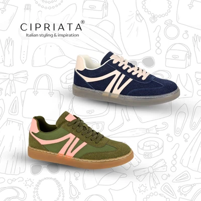 Ladies Cipriata Trainers Retro Casual Vintage Fashion Footwear Sneakers Womens