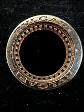 Costume Ring Stamped 925 Rose Fold Colour Crystals On Band