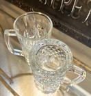 2 PC Cut Crystal Glass Mugs Set Vintage Heavy Beer Mug — photo 4