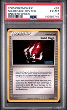 PSA 6 EX-MT 2005 POKEMON EX UNSEEN FORCES #92 Solid Rage REVERSE HOLO FOIL on eBay