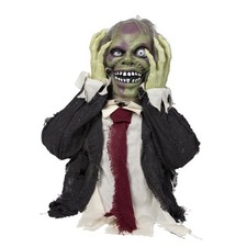 ANIMATED ZOMBIE GROUNDBREAKER PROP Halloween Decoration 6FT Sound Terror Horror