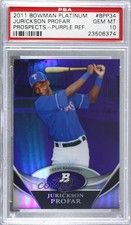 2011 Bowman Platinum Retail Purple Refractor Jurickson Profar PSA 10 GEM MT 1c7