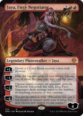 x1 Jaya, Fiery Negotiator - Borderless M MTG Dominaria United M/NM, English