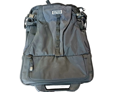 JANSPORT ALL TERRAIN GEAR LOGIC WHEELED BACKPACK ROLLER TRAVEL BAG CARRYON BLACK