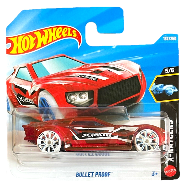Hot Wheels Bullet Proof X Raycers 5/5 132/250 1:64 Modellauto Kinder Spielzeug-image