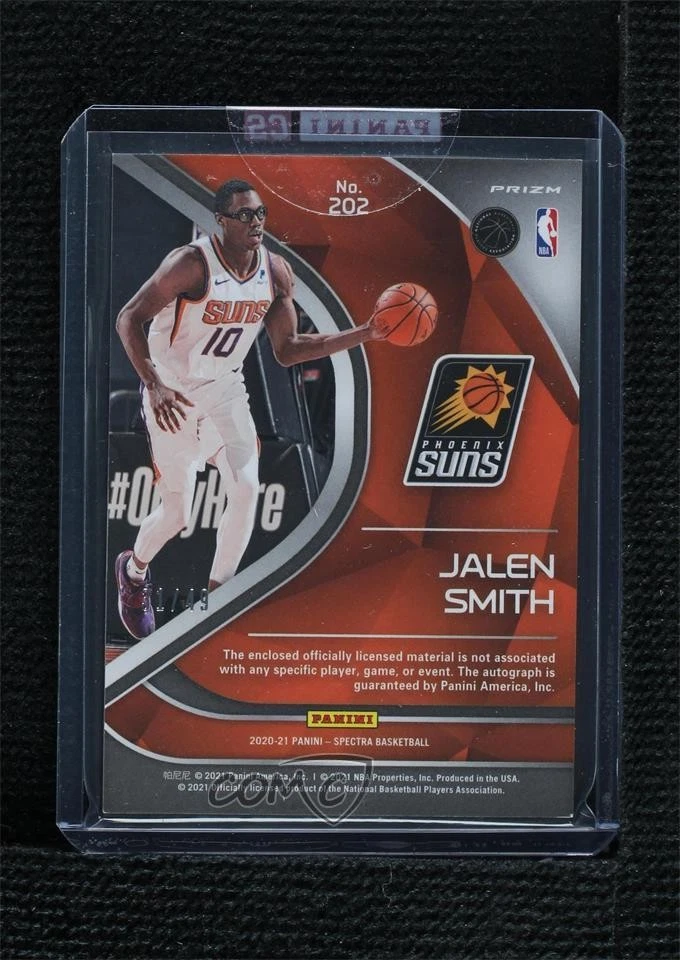 2020-21 Panini Spectra Jersey Interstellar Prizm /49 Jalen Smith Rookie Auto RC - Image 2 of 2