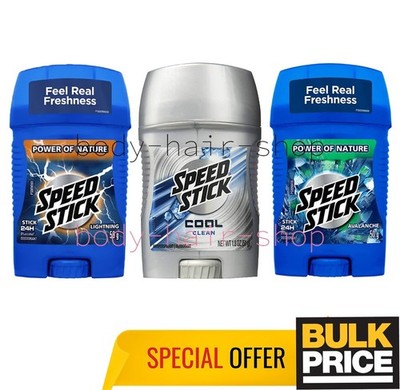 Mennen Speed Stick Mixed Lot 3-Pack Deodorant Stick Aluminum Free Fresh Scents