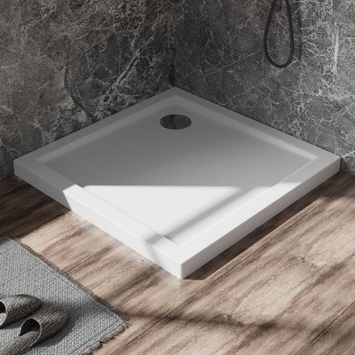 Goodyo 32x32 Inch Corner Drain Shower Base White
