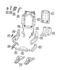 Genuine Mopar Seat Recliner Handle Left 6WN671X9AA