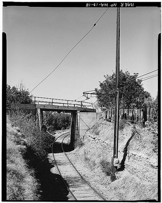 18. WILEY CITY LINE - CUT OVERPASS CONGDON ORCHARD PROPERTY, LOOKING WEST -