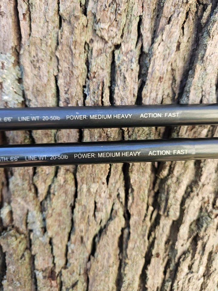 2 Shimano TALAVERA  Rods TEC66MH 6'6" Medium Heavy 20-50LB  Casting Rods - Image 2 of 4