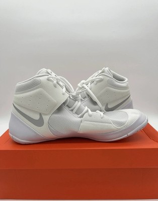 Nike Fury Wrestling Shoes Men\'s SZ 9 RUNS SMALL MMA Combat White Grey AO2416-102 Nike Fury Wrestling Shoes Men main image 4