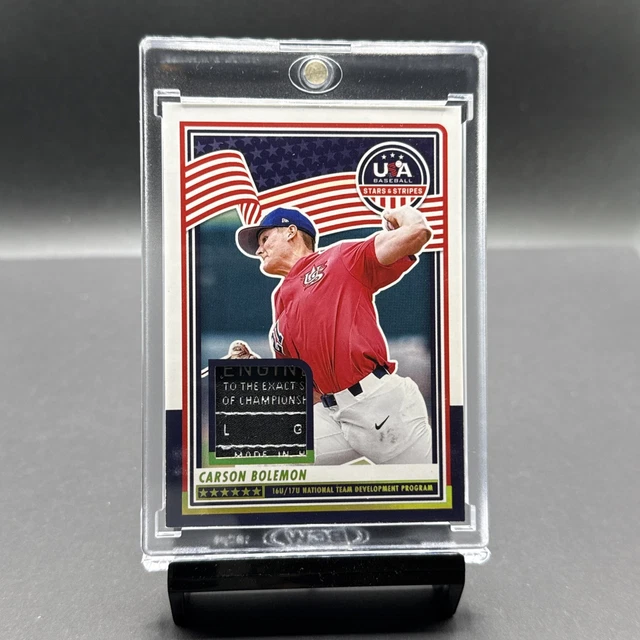 2025 Panini USA Stars & Stripes Carson Bolemon 1/1 Nike Jersey Patch