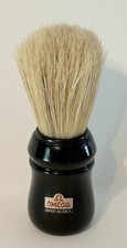 Omega Bristle Shaving Brush Black Handle Made in Italy