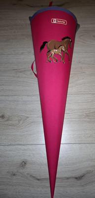 Step by Step Schultüte 70cm / 5L   Motiv:  Pferde, Ponny   Top Zustand