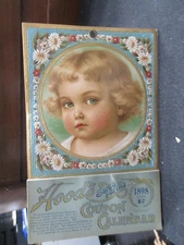 1898 Hood's Sarsaparilla Advertising Calendar Complete Full  Pad near perfect @2