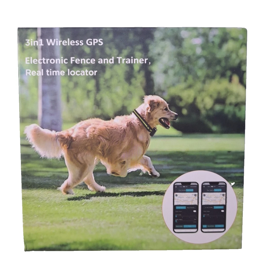 MAXHOM 3-in-1 Wireless GPS Dog Fence & Training Collar for My Pet Paradise App