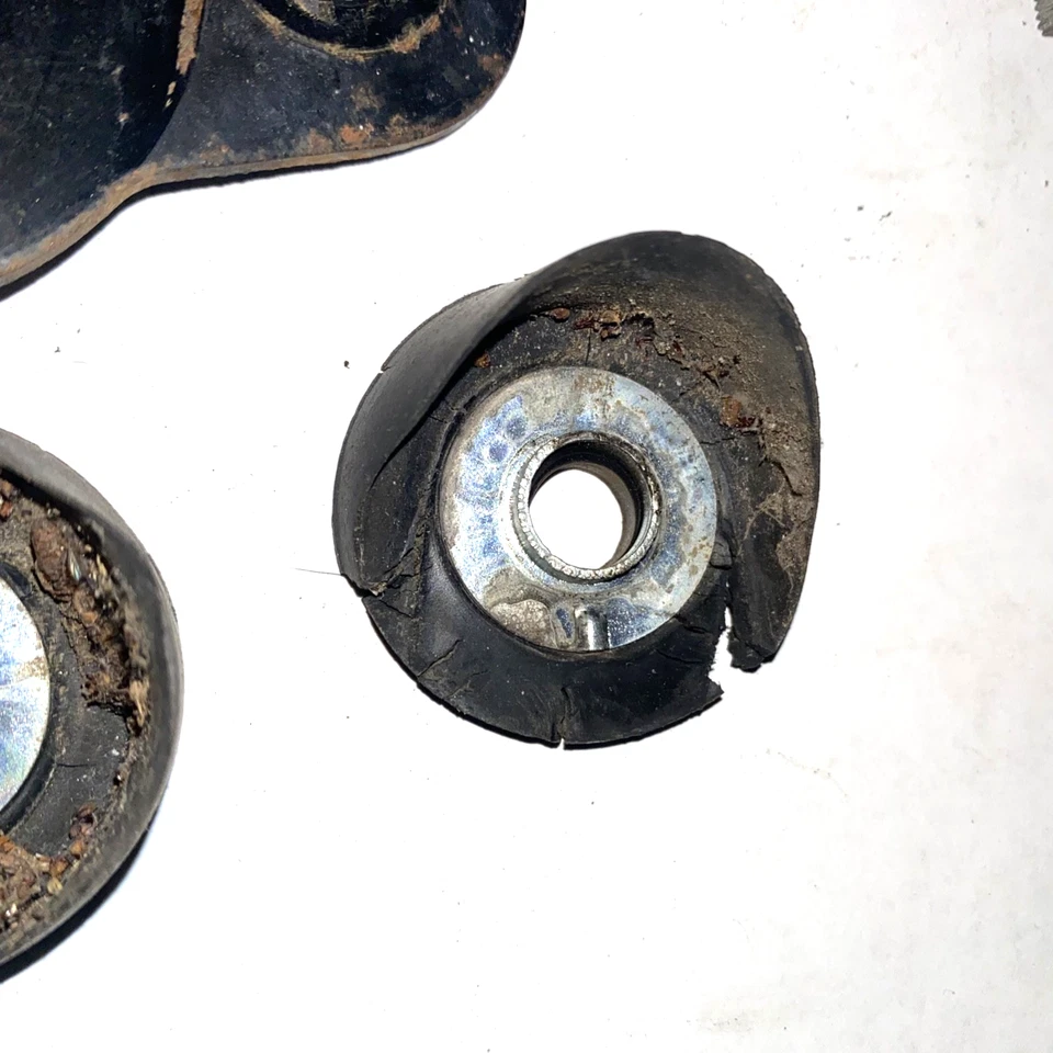 1972 Kawasaki F7 175 Enduro front fork ears headlight mount brackets set VTG - Image 3 of 4