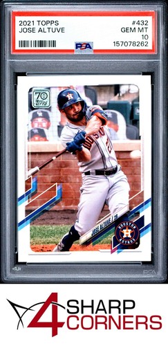2021 TOPPS #432 JOSE ALTUVE PSA 10