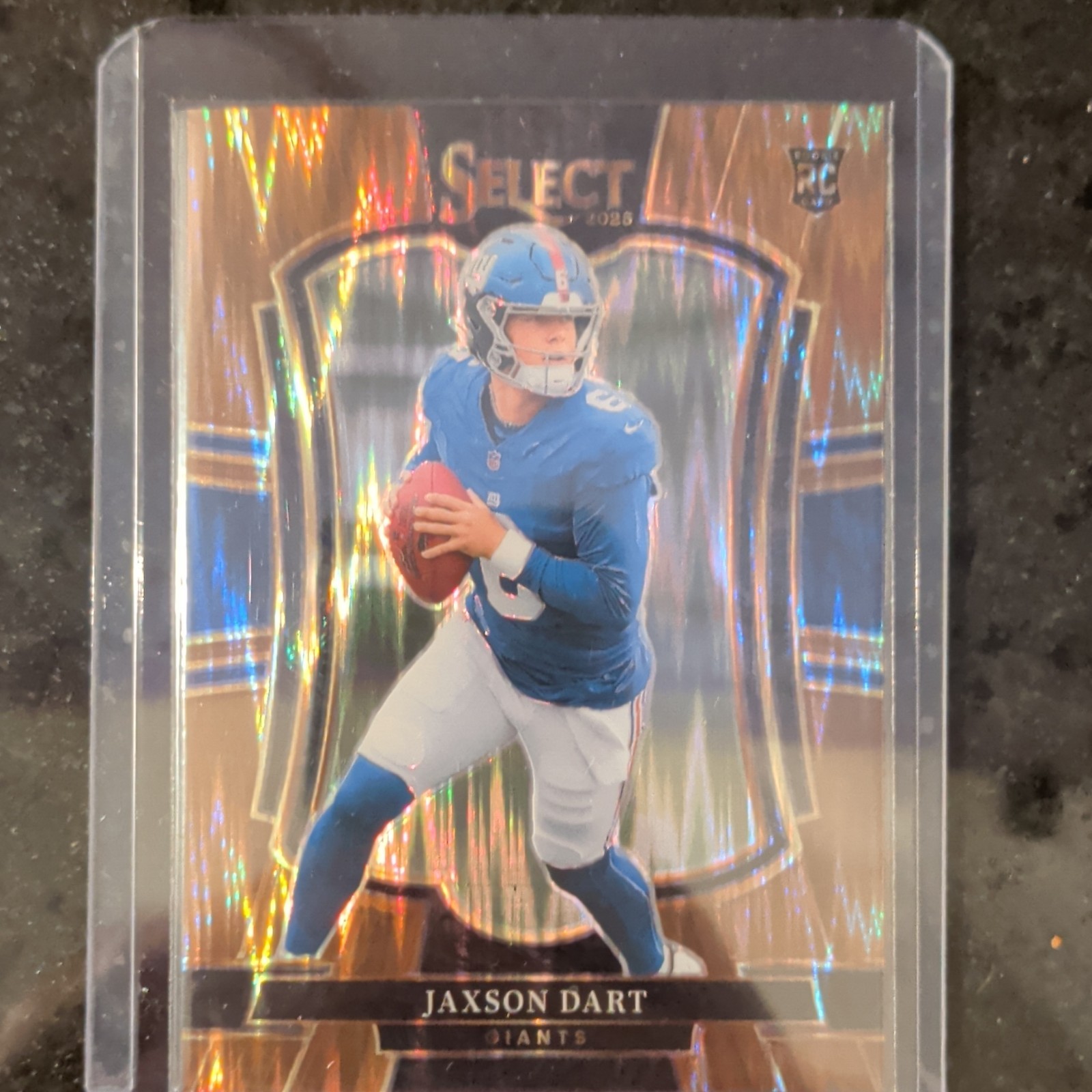 Panini 2025 Select Jaxson Dart #193 Giants Copper Shock Prizm /899 Rookie