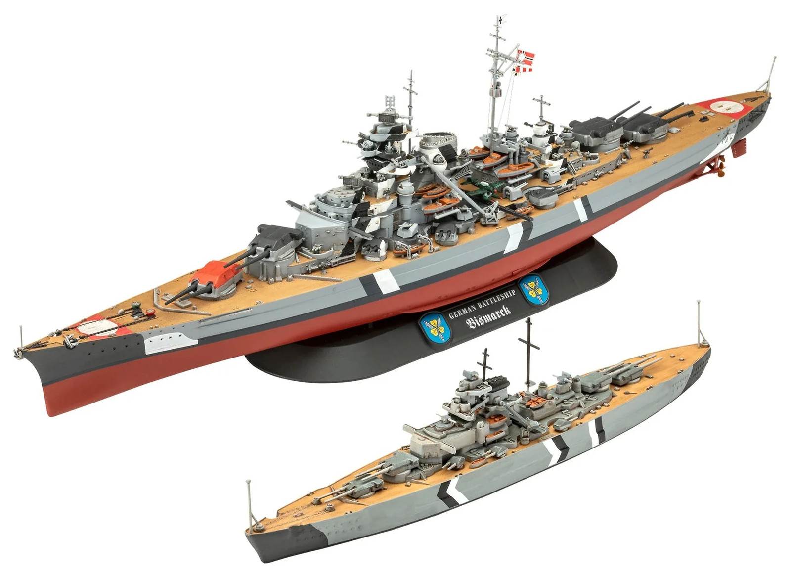 Revell 05637 Gift Set The Legendary Bismarck (1:700 & 1:1200) Model Kit