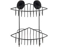 Duschkorb Wenko Vacuum-Loc Bari 2 Etagen Schwarz 24736100