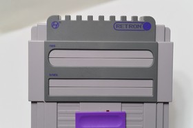 Hyperkin RetroN NES/SNES 2 Gray Gaming Console with 4 Controllers Tested Works