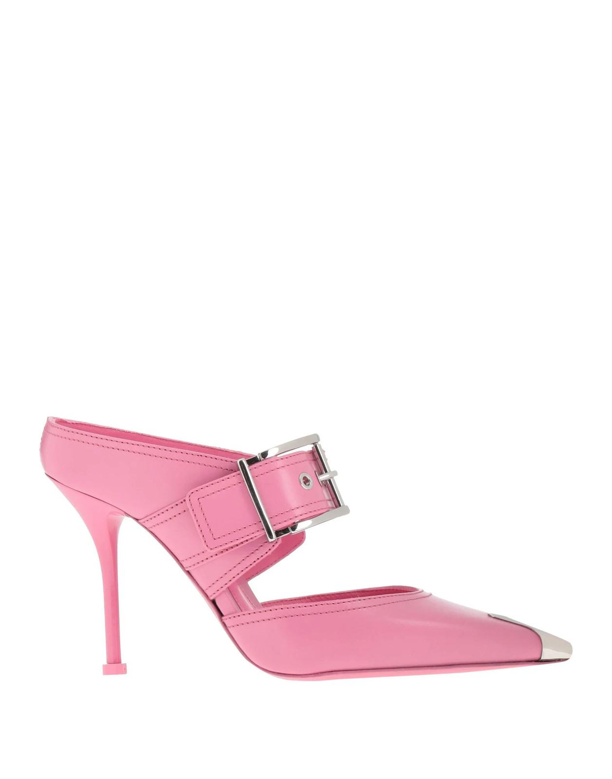 McQueen - Women - Leather Mules - Clogs - Pink 209090₽