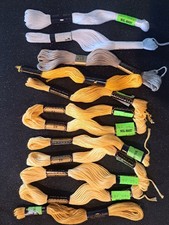 J.P. Coats Wal-Mart Embroidery Floss Thread Lot of 12 Skeins Mixed Colors