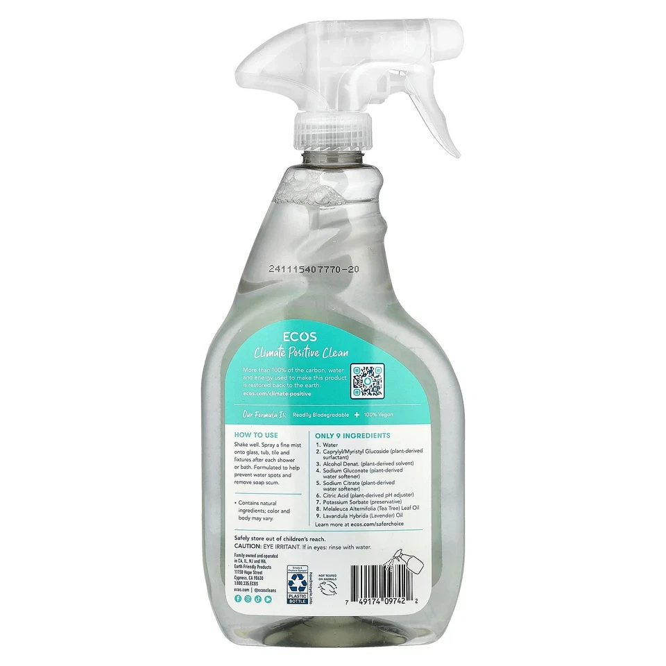 ECOS®, Bathroom Cleaner, Tea Tree, 22 fl oz (650 ml) - Image 2 of 2