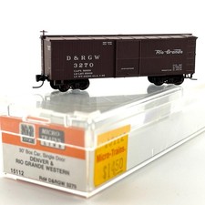 Micro-Trains Nn3 Scale 15112 Rio Grande 30ft Single Door Wood Boxcar D&RGW 3270
