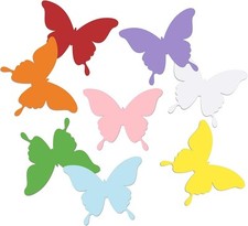 80 pcs Butterfly Shape Cutouts for Classroom, UNIIDECO Bulletin Board Decorat