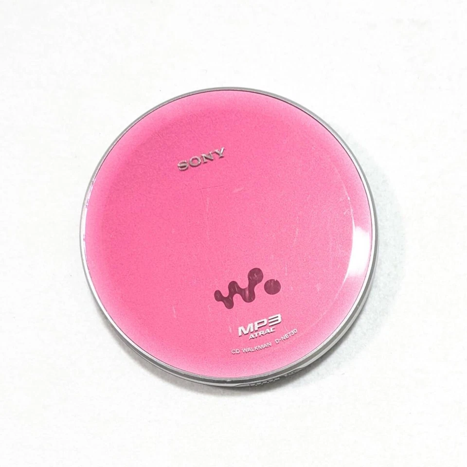 Reproductor de CD portátil Sony D-NE730 consola Walkman blanco usado ROSA Foto 2 de 4
