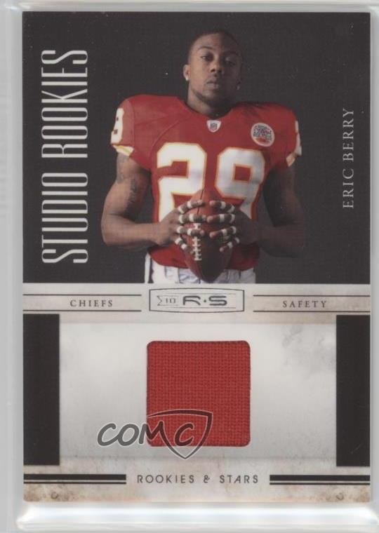 2010 Panini Rookies & Stars Studio Materials Prime 133/50 Eric Berry #7 RC 0e1