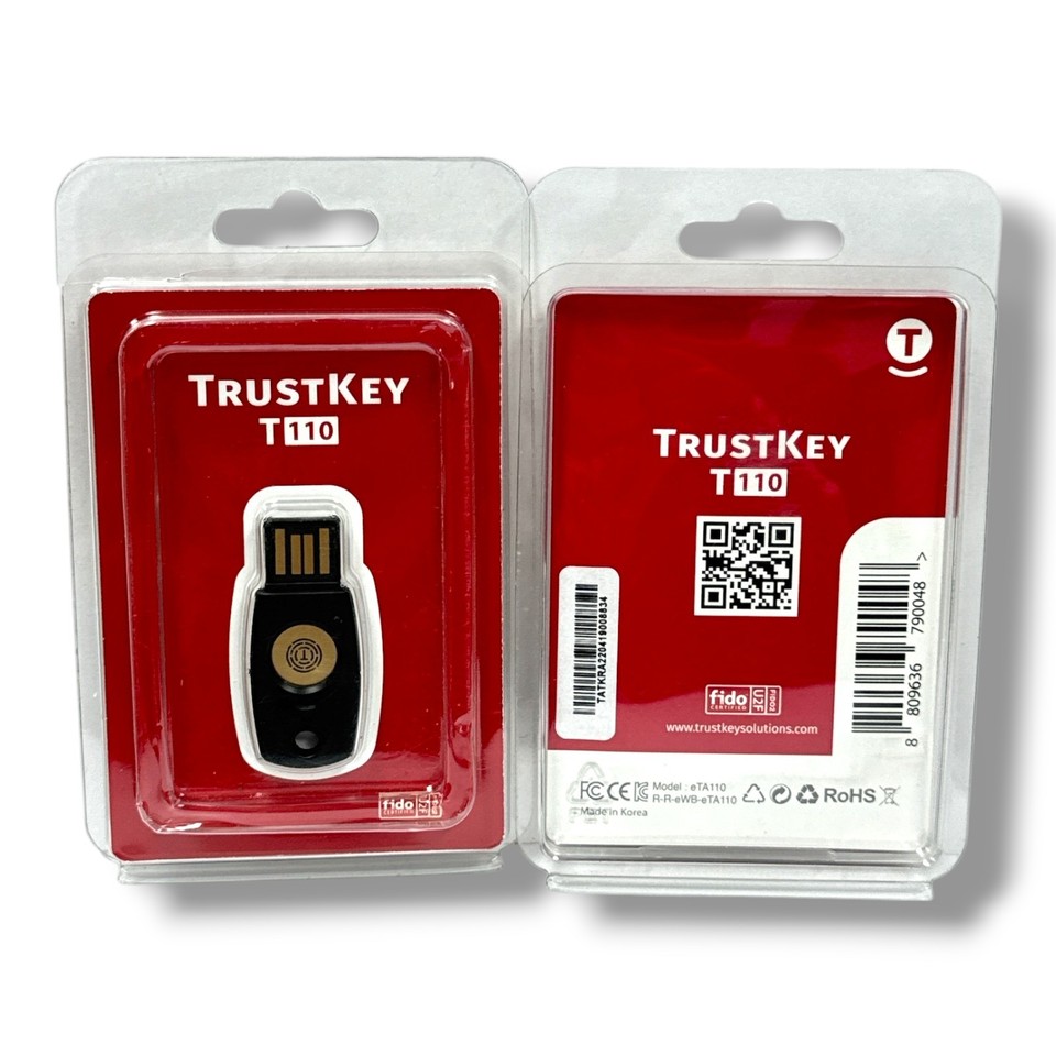 Trustkey *FIDO Security Key TrustKey T110 FIDO2 U2F Two Factor Authentication ...