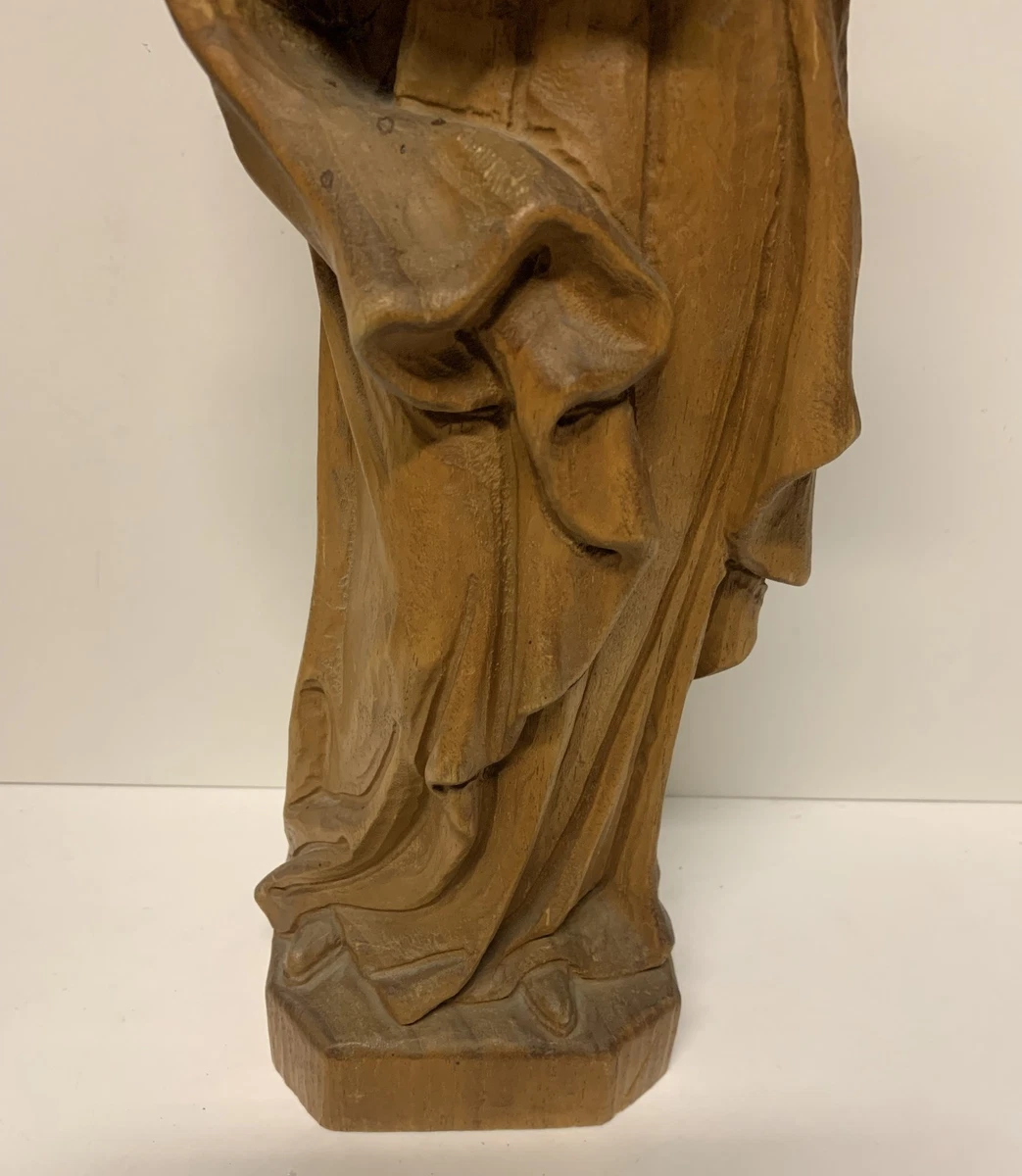 Sehr schöne alte Stand Holz Figur - Maria mit Kind - ca. 43,0 cm Hoch
