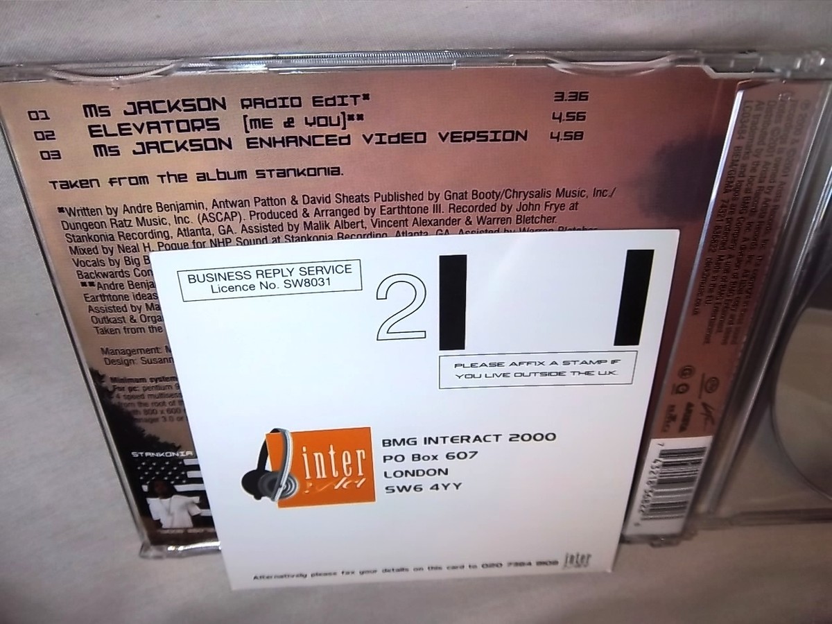 OUTKAST-MS JACKSON 2 TRKS + VIDEO-ARISTA 74321 836822 UK