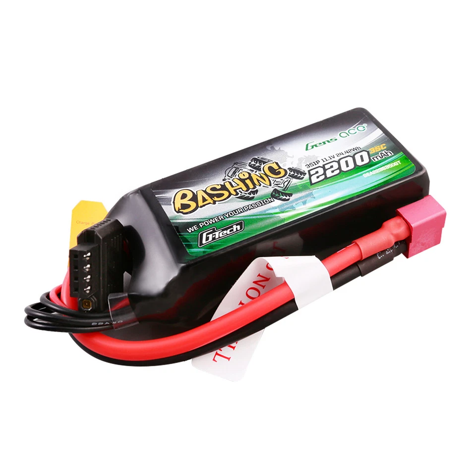 4X GensAce Bashing 2200mAh 11.1V 35C G-Tech 3S Lipo Battery Deans For RC Crawler - Image 4 of 4