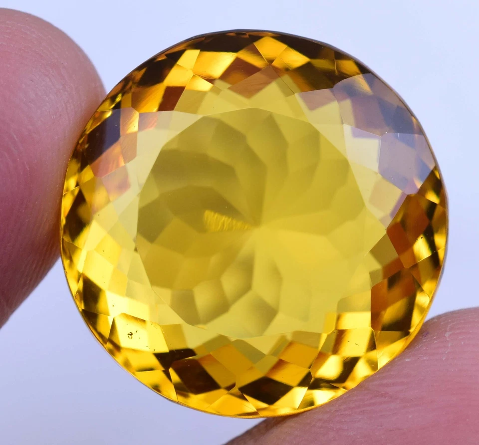 44.30 Ct Flawless Natural Mexico Yellow Opal Certified Round Cut Loose Gemstone - Image 2 of 4