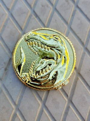 91-93 T-REX Tyrannosaurus Power Coin Gold (Fits 1991-93 Morpher) Ranger Cosplay