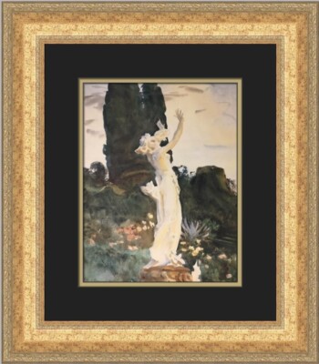 John Singer Sargent Statue of Daphne Custom Framed Print