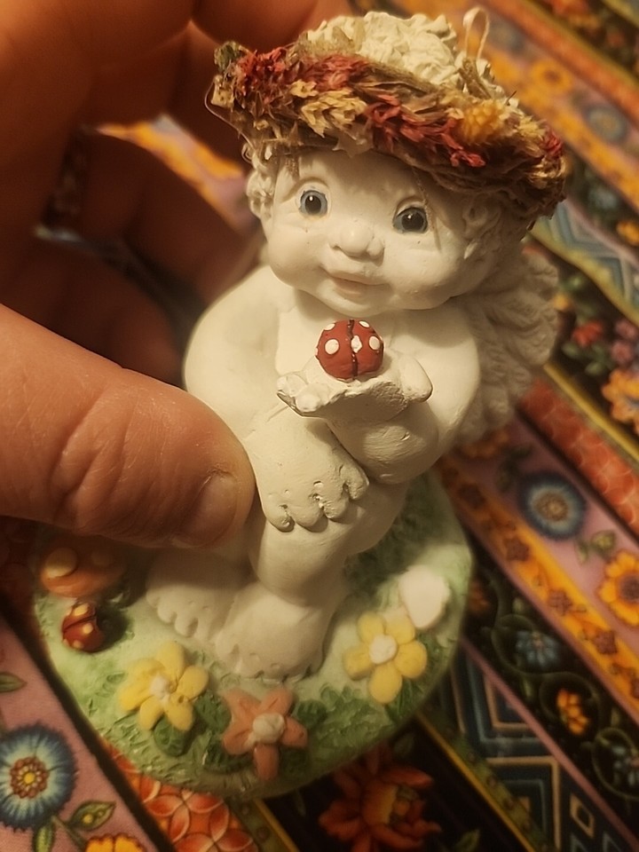 DREAMSICLES Garden Lady Bug Summer Spring Angel Resin Figurines eBay