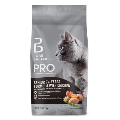 Senior Formula with Chicken Dry Cat Food, 7 lbs