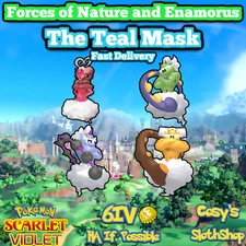 Pokemon Scarlet and Violet 💥6IV💥 Forces of Nature and Enamorus Set of 4